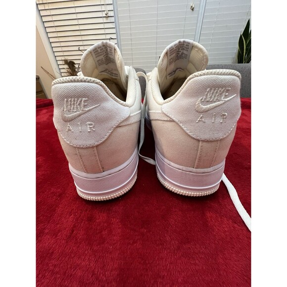 NIKE AIR FORCE 1 07 Off White Canvas Size 12.5 - Picture 8 of 16
